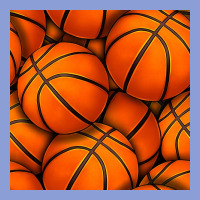 Basketball Seamless Pattern Long Sleeve Tee | Teevron