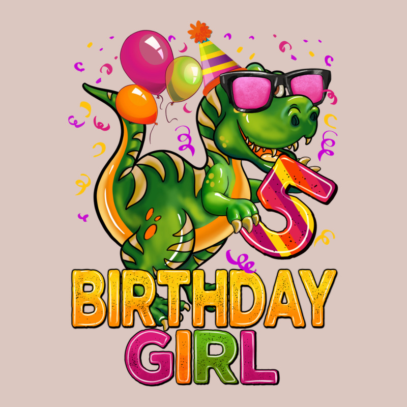 5 Rd Birthday Girl T Rex Pink Premium Hoodie by CowGirlArtShop | Teevron