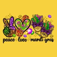 Peace Love Mardi Gras Premium Sweatshirt | Teevron