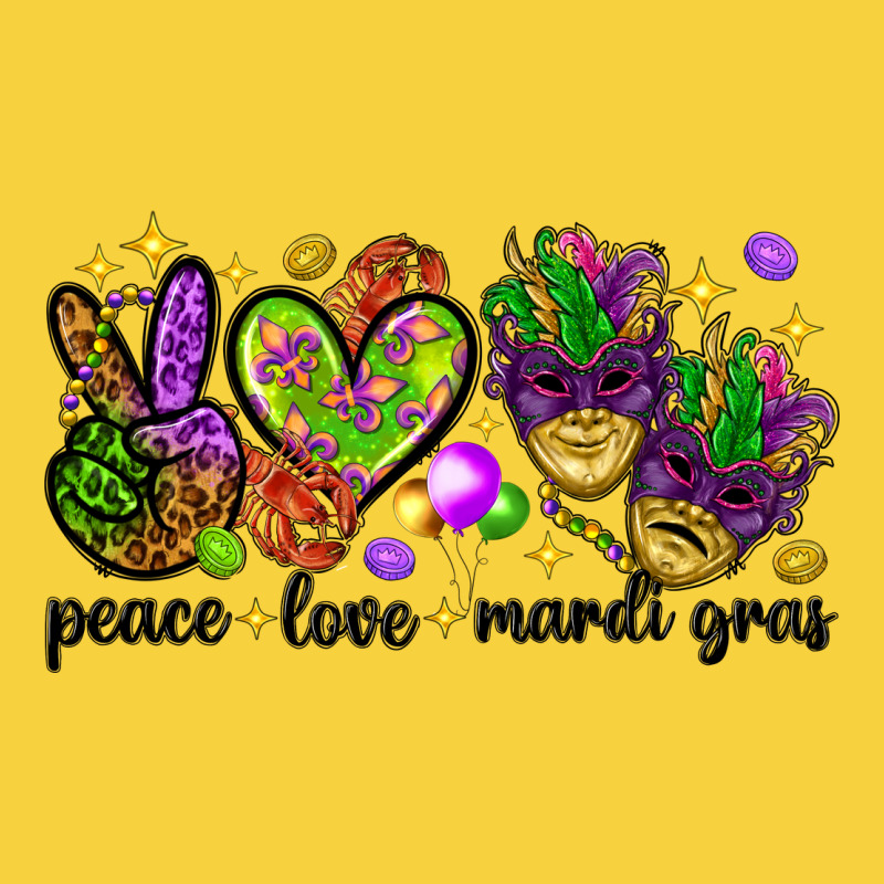 Peace Love Mardi Gras Premium Sweatshirt by HowdyJamesFarm | Teevron