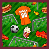 Soccer Ball Uniform And Shoes Seamless Pattern Long Sleeve Tee | Teevron