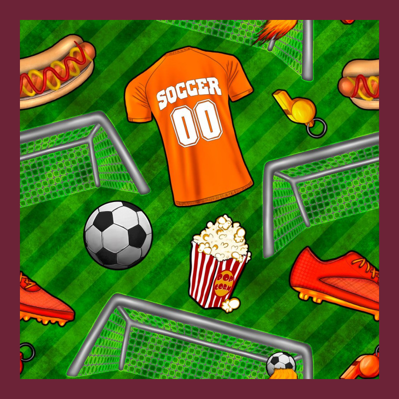 Soccer Ball Uniform And Shoes Seamless Pattern Long Sleeve Tee by BundleAndBundleShop | Teevron