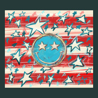 America Flag Smiley  Tumbler Premium Sweatshirt | Teevron