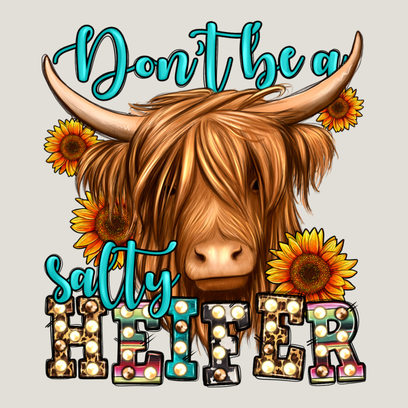 Don't Be A Salty Heifer Long Haired Cow Heavy Core Tee by Jasminsmagicworld | Teevron