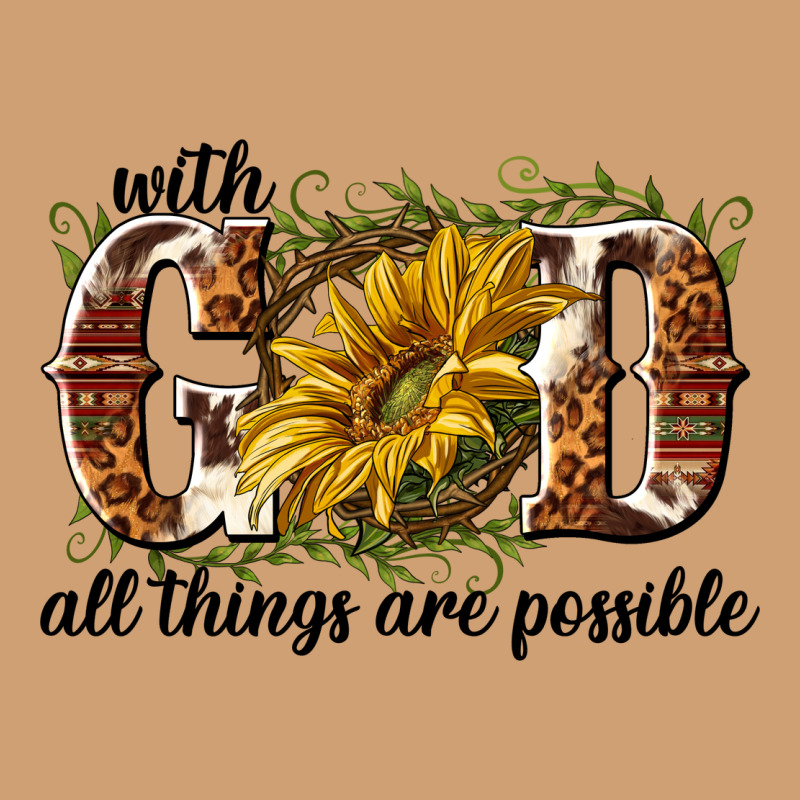 With God All Things Are Possible Vintage Tee by NancyCooperArtShop | Teevron