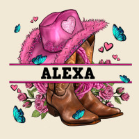 Pink Costom Name Cowgirl Hat And Roses Ladies Tee | Teevron
