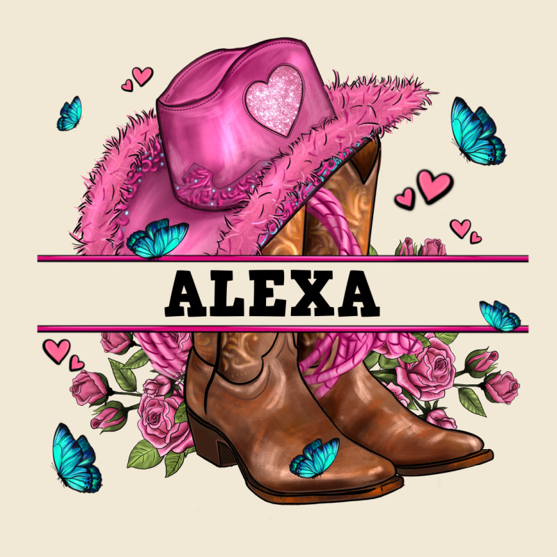Pink Costom Name Cowgirl Hat And Roses Ladies Tee by AdoDesignShop | Teevron