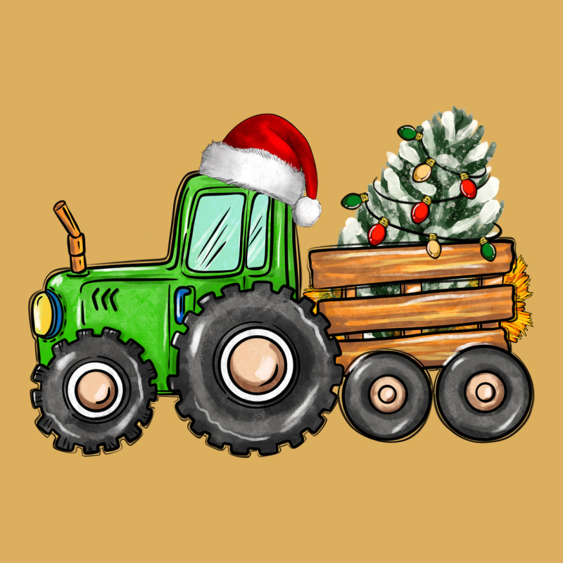 Christmas Tractor Premium Hoodie by CowGirlArtShop | Teevron