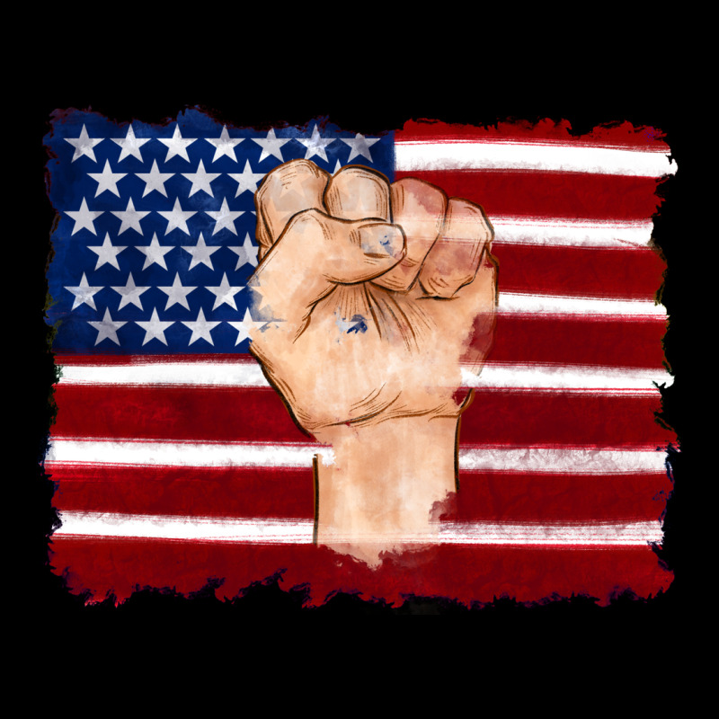 American Flag With Hand Premium Tee by Artiststas | Teevron