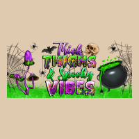 Thick Thighs And Spooky Vibes Libbey Glass Heavyweight Sweatshirt | Teevron