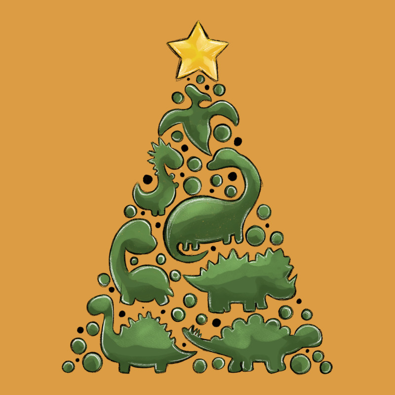 Dinosaur Christmas Tree Urban Heavy Tee by MaliasSmallBusiness | Teevron