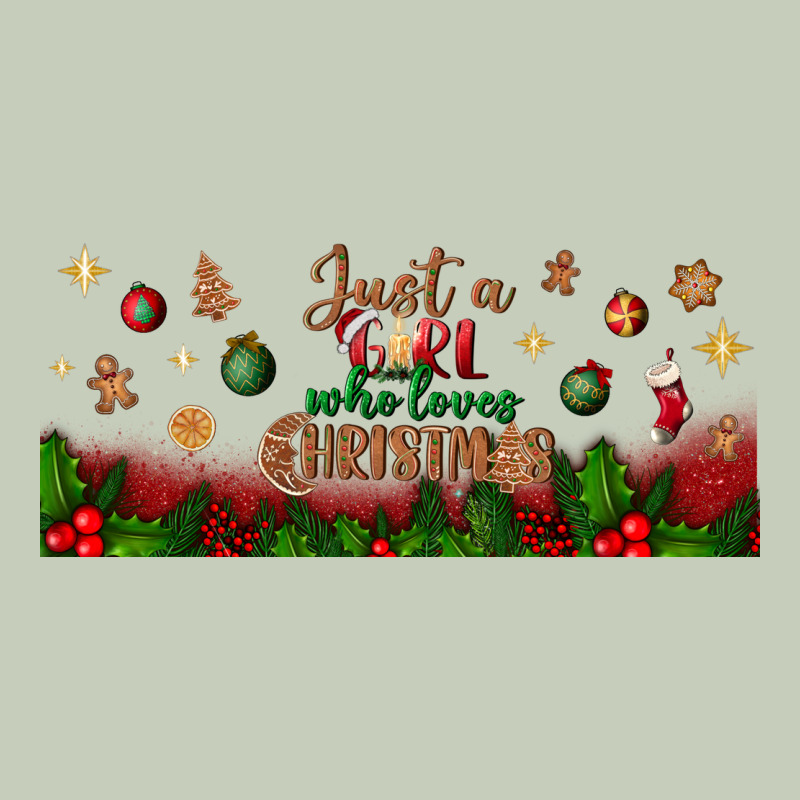 Just A Girl Who Loves Christmas Libbey Glass Long Sleeve Tee by BundleAndBundleShop | Teevron