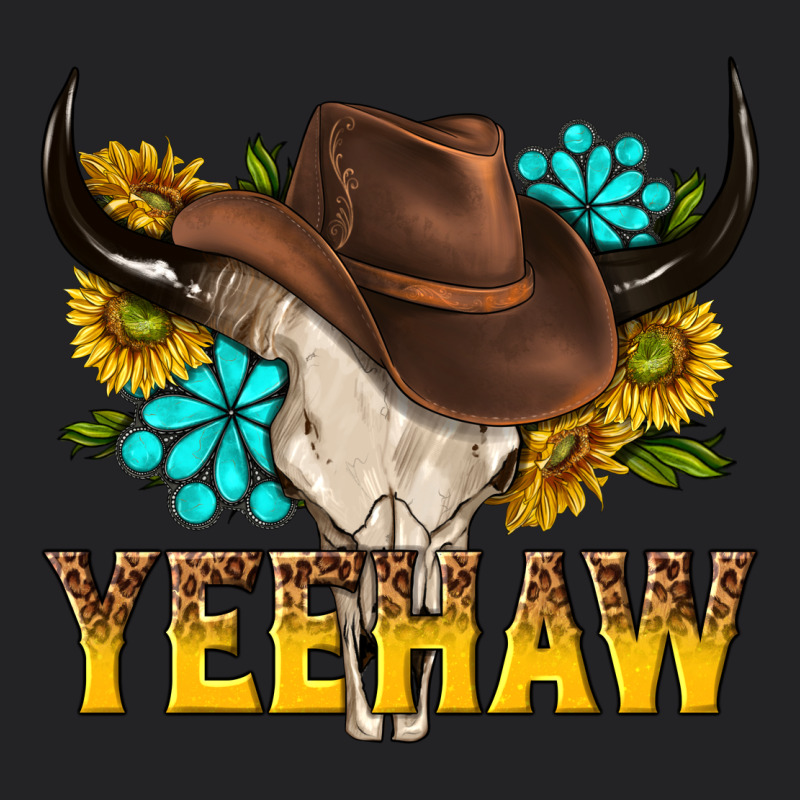 Yeehaw Bull Skull Vintage Tee by NancyCooperArtShop | Teevron