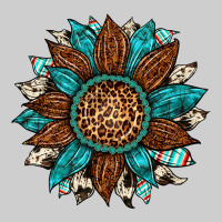 Gemstone Cowhide Leopard Turquoise Sunflower Premium Tee | Teevron