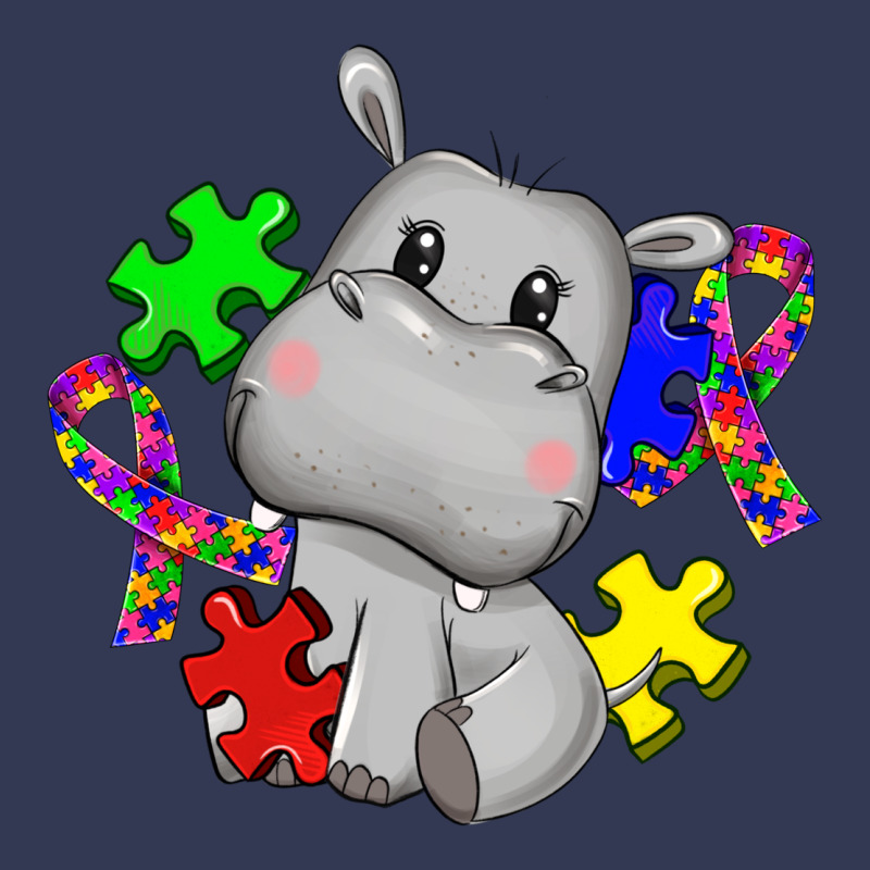Autism Hippopotamus Heavyweight Hoodie by CowGirlArtShop | Teevron