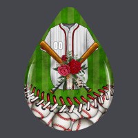Baseball And Western Roses Teardrop  2 Long Sleeve Tee | Teevron