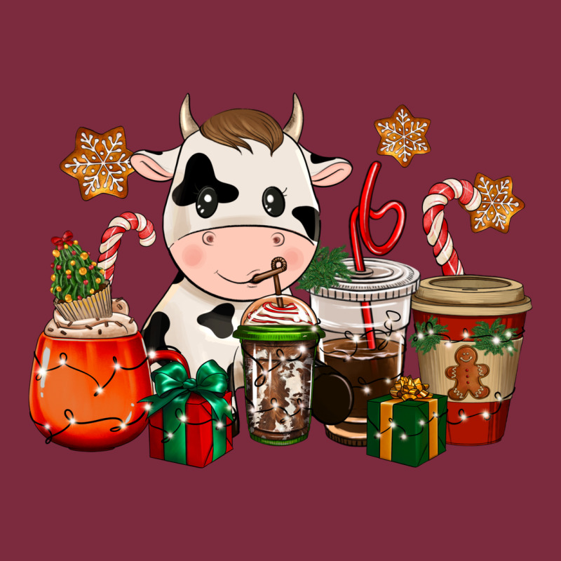 Cow Coffee Cups Christmas Premium Hoodie by CowGirlArtShop | Teevron
