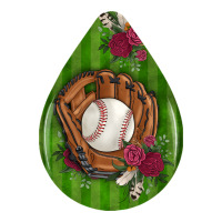 baseball and western roses teardrop  4 | Teevron