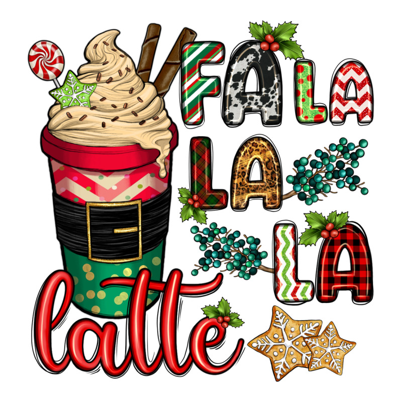 Fa La La La Latte Premium Hoodie by CowGirlArtShop | Teevron