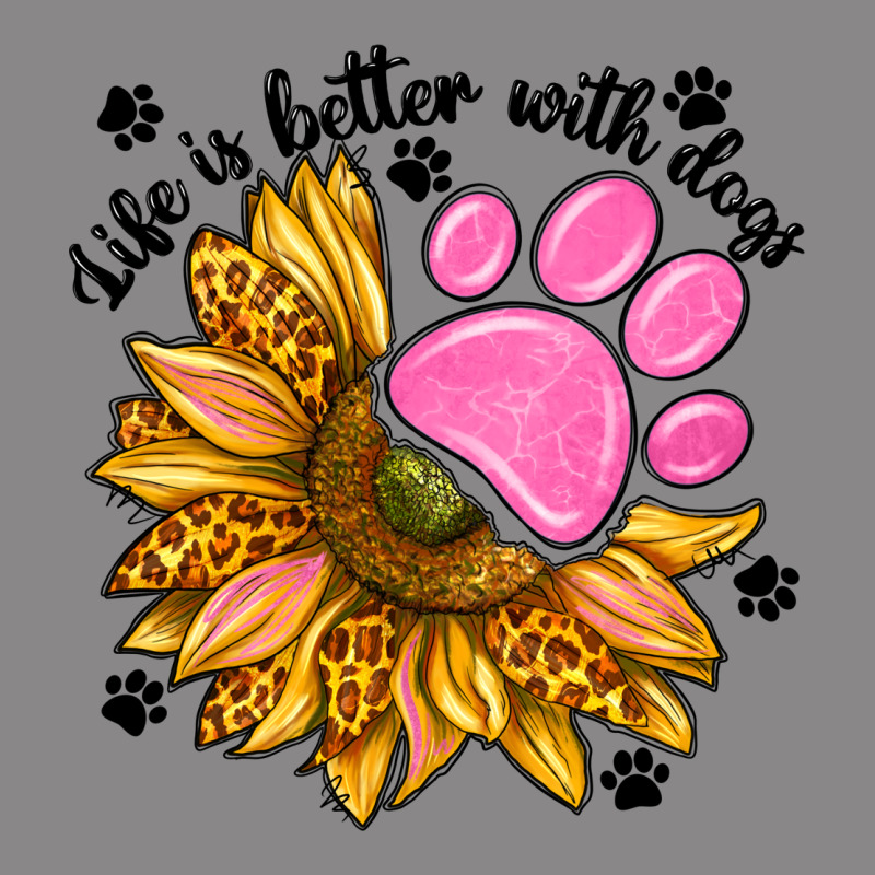 Life Is Better With Dogs Vintage Tee by NancyCooperArtShop | Teevron