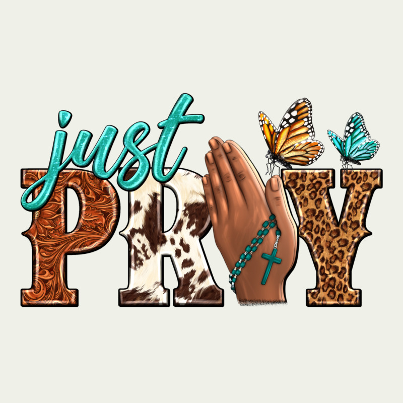 Just Pray Urban Heavy Tee by NancyCooperArtShop | Teevron