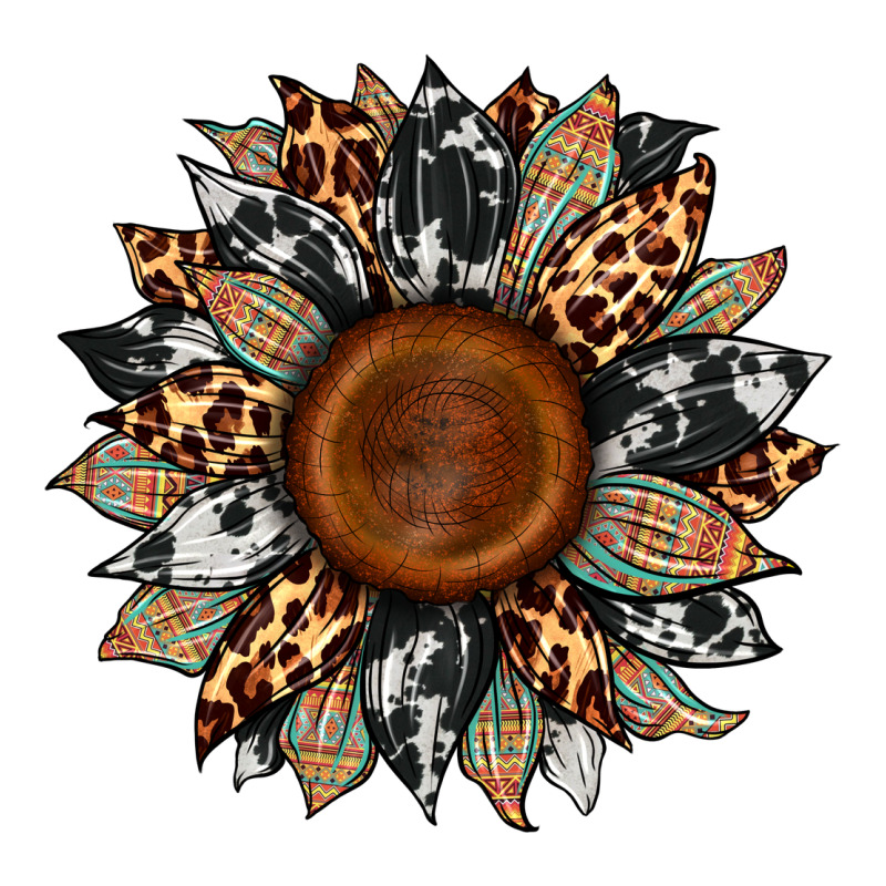 Cowhide Leopard Aztec Sunflower Premium Tee by Artiststas | Teevron