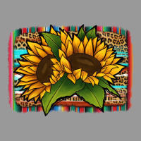 Sunflower Serape Leopard Background Vintage Hoodie | Teevron