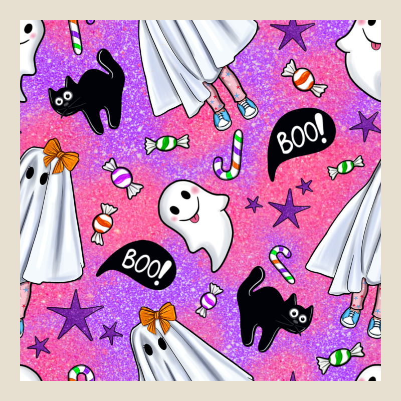 Cute Ghost Halloween Seamless Pattern Urban Hoodie by BundleAndBundleShop | Teevron