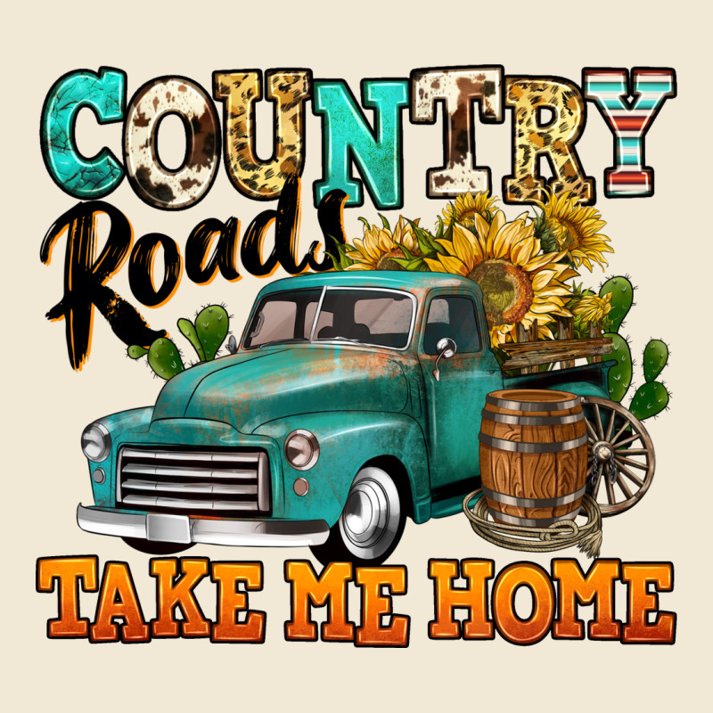 Country Roads Take Me Home Vintage Truck Ladies Tee by Jasminsmagicworld | Teevron