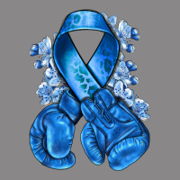 Blue Ribbon With Boxing Gloves Vintage Tee | Teevron