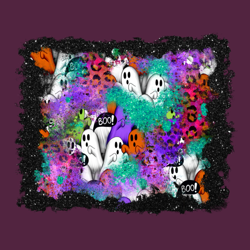 Halloween Ghost And Turquoise Glitter Background Urban Hoodie by BundleAndBundleShop | Teevron