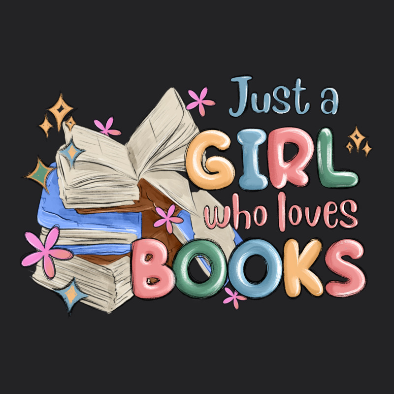 Just A Girl Who Loves Books Vintage Tee by MaliasSmallBusiness | Teevron