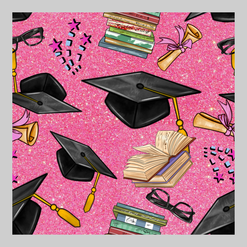 Pink Glitter Graduation Seamless Pattern Premium Tee by BundleAndBundleShop | Teevron