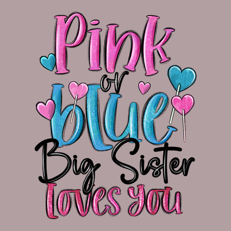 Pink Or Blue Big Sister Loves You Vintage Hoodie by MaliasSmallBusiness | Teevron