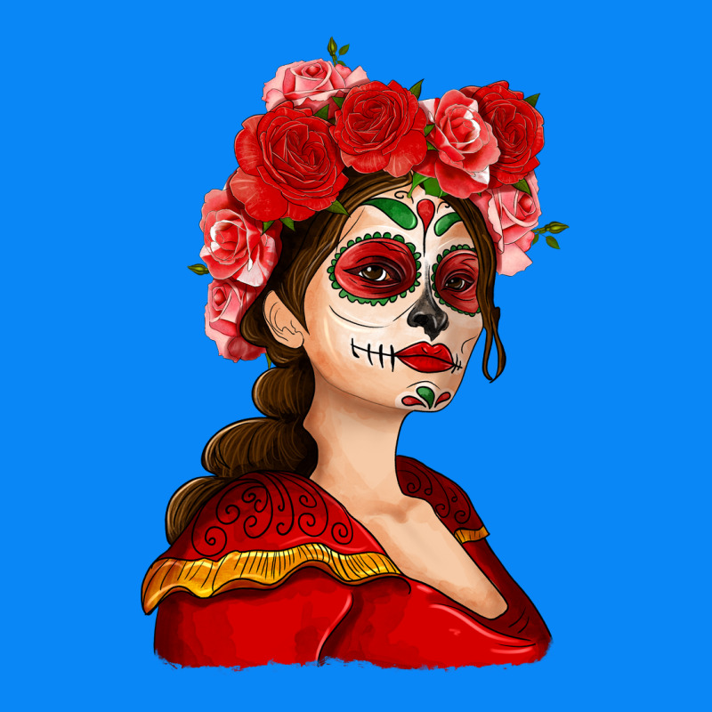 Sugar Skull Girl Zipper Hoodie by NancyCooperArtShop | Teevron