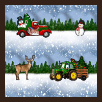 Christmas Snow Truck Seamless Pattern Heavy Core Tee | Teevron