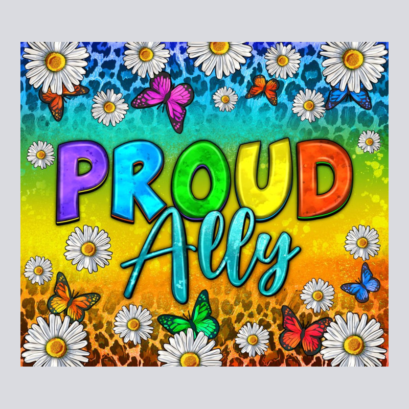 Lgbtq+ Proud Ally With Daisy Zipper Hoodie by NancyCooperArtShop | Teevron