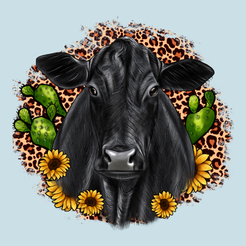 Black Angus Cactus Sunflower Ladies Tee by JahusDesignShop | Teevron