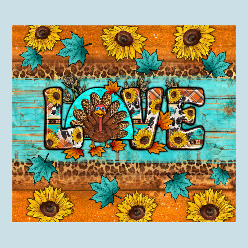 Sunflower Leopard Thanksgiving Love Ladies Tee by Artiststas | Teevron