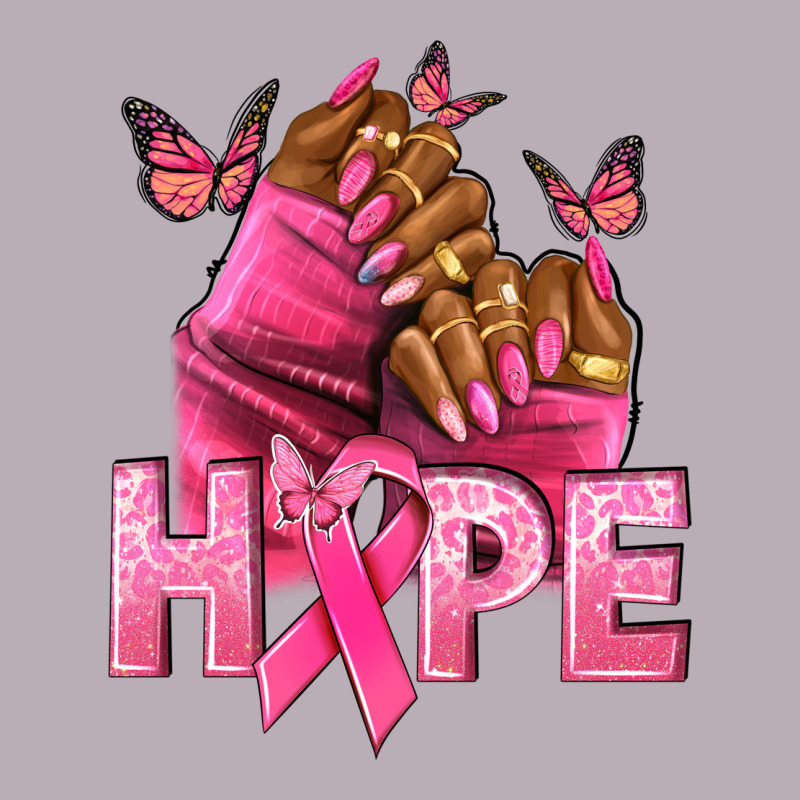 Hope Breast Cancer Nails Vintage Tee by NancyCooperArtShop | Teevron