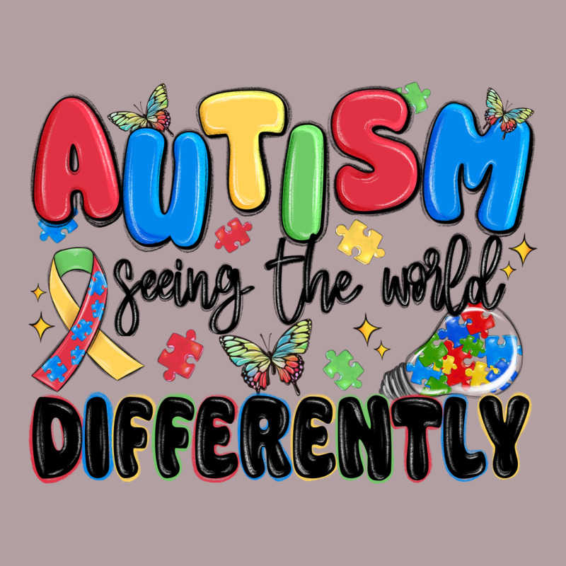Autism Seeing The World Differently Vintage Hoodie by MaliasSmallBusiness | Teevron