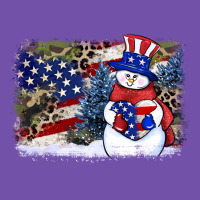 Patriotic Snowman Background 4th Of July Premium Sweatshirt | Teevron