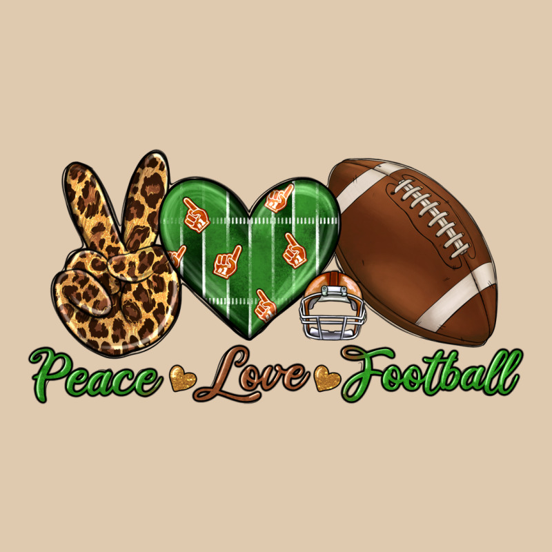 Peace Love Football Heavyweight Sweatshirt by BundleAndBundleShop | Teevron