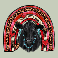Valentines Black Angus  Rainbow Ladies Tee | Teevron