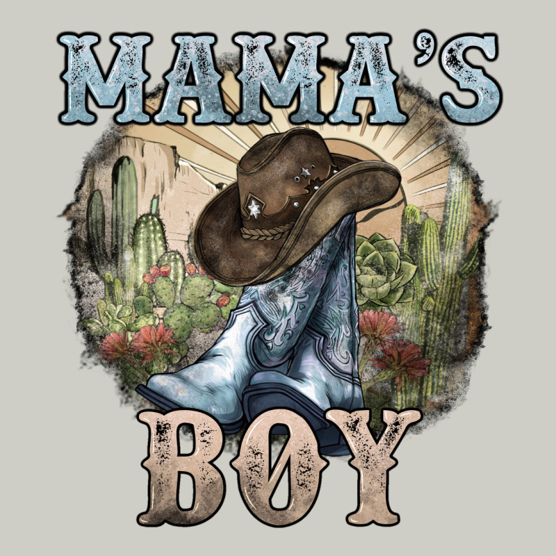 Mama's Boy Western Cowboy Boots Cactus Heavyweight Hoodie by HowdyJamesFarm | Teevron