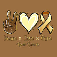 Peace Love Cure Bone Cancer Vintage Tee | Teevron