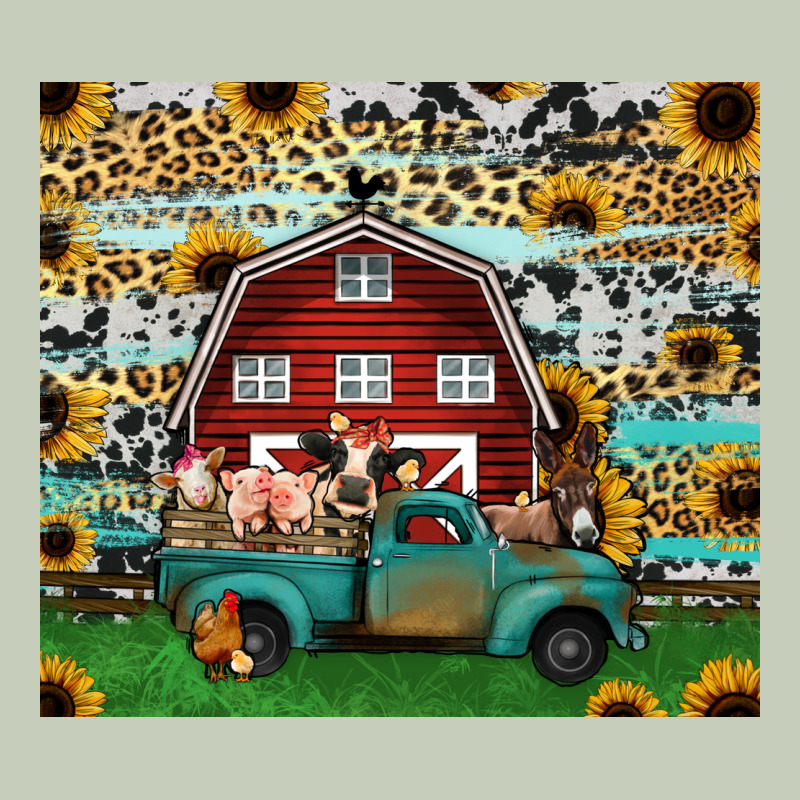 Farm Animals Red Barn Tumbler 20oz Ladies Tee by Jasminsmagicworld | Teevron