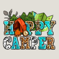 Happy Camper With Trees And Map Heavy Core Tee | Teevron