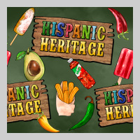Hispanic Heritage Seamless Pattern Premium Tee | Teevron