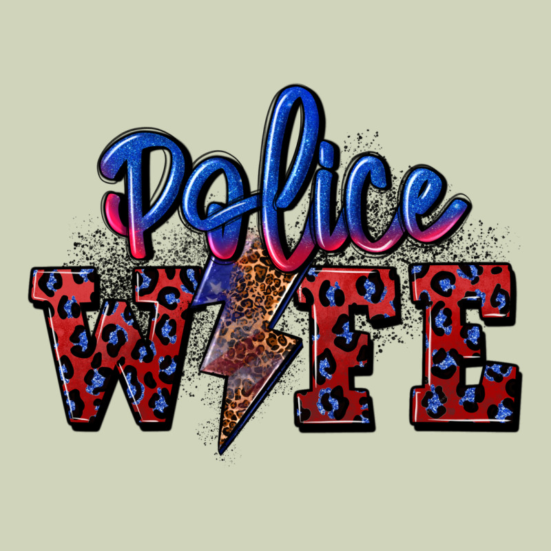 Police Wife With Lightning Bolt Heavyweight Hoodie by CowGirlArtShop | Teevron